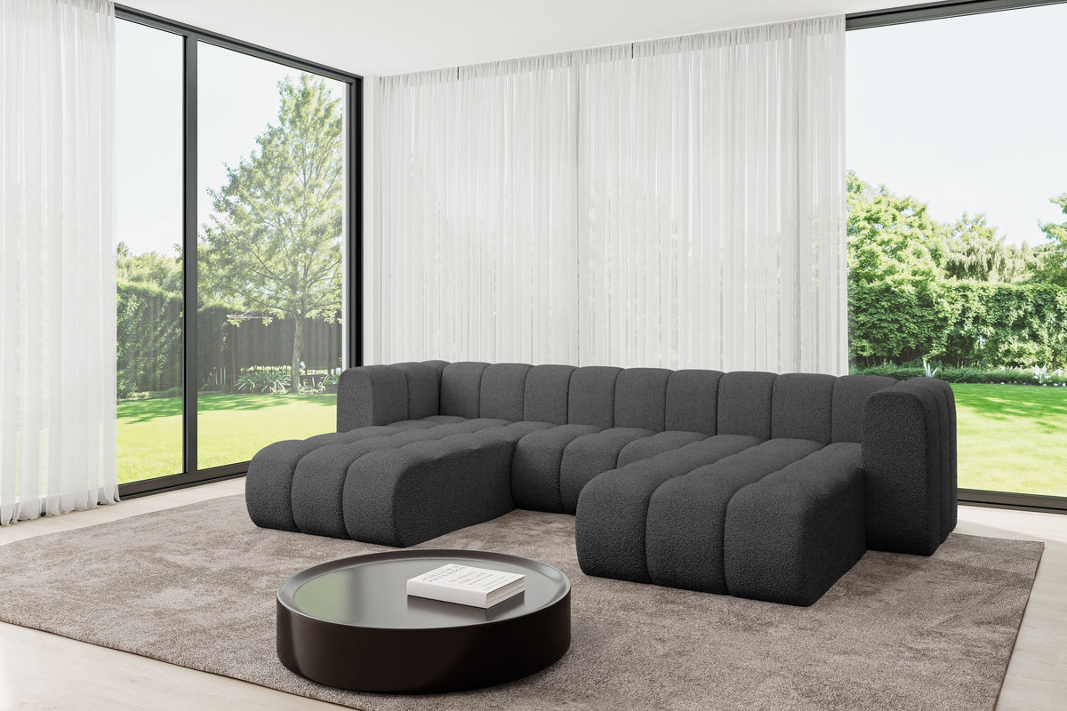Wohnlandschaft JOREN-U1 Bouclé