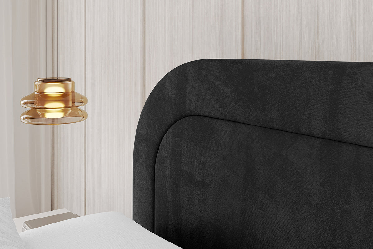 Łóżko tapicerowane LERIS welur