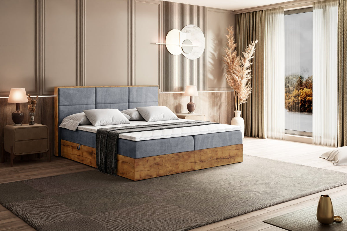 Łóżko boxspring LOLLI 1 welur