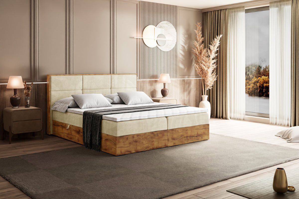Łóżko boxspring LOLLI 1 welur