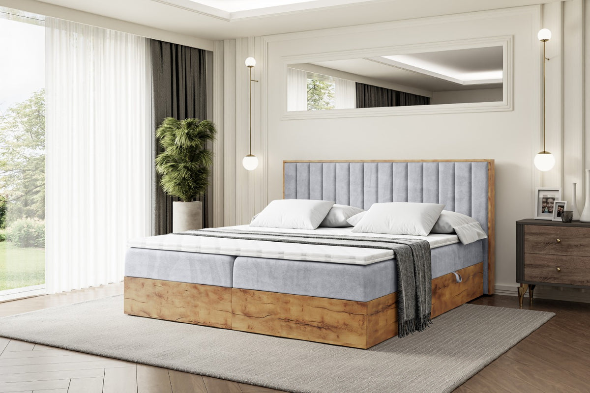Łóżko boxspring LOLLI 4 welur