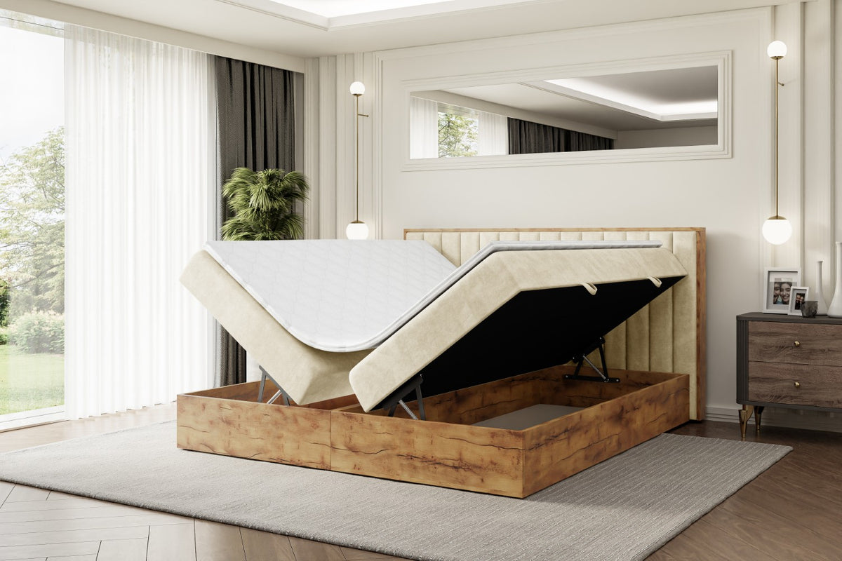 Łóżko boxspring LOLLI 4 welur