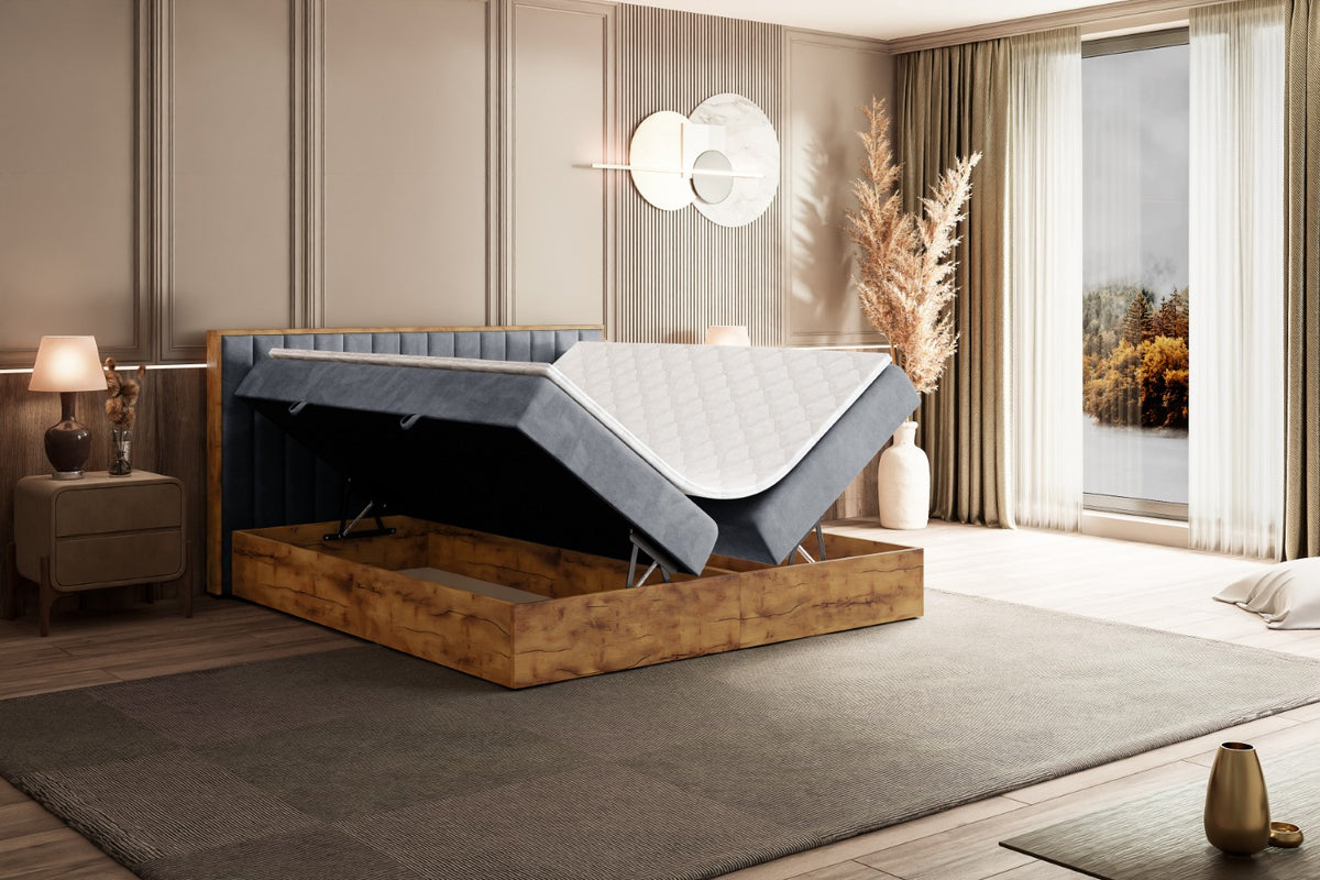 Łóżko boxspring LOLLI 4 welur