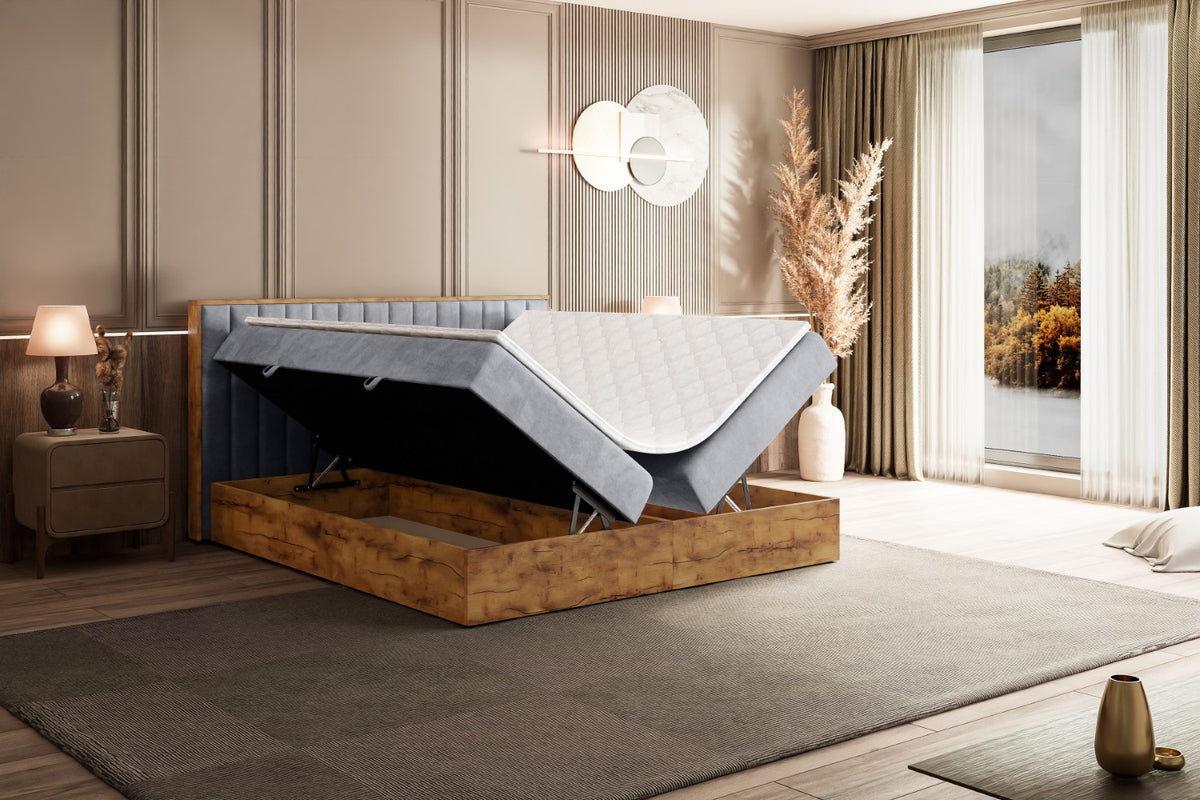Łóżko boxspring LOLLI 4 welur