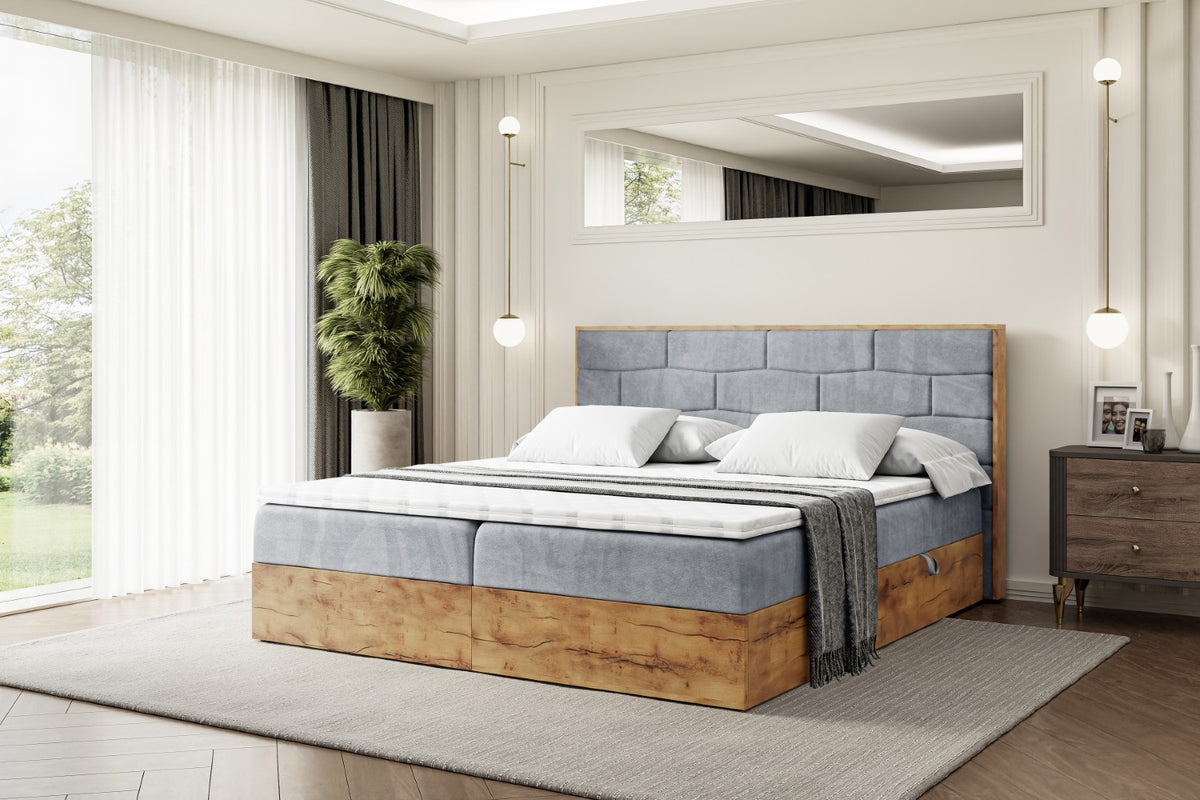 Łóżko boxspring LOLLI 8 welur