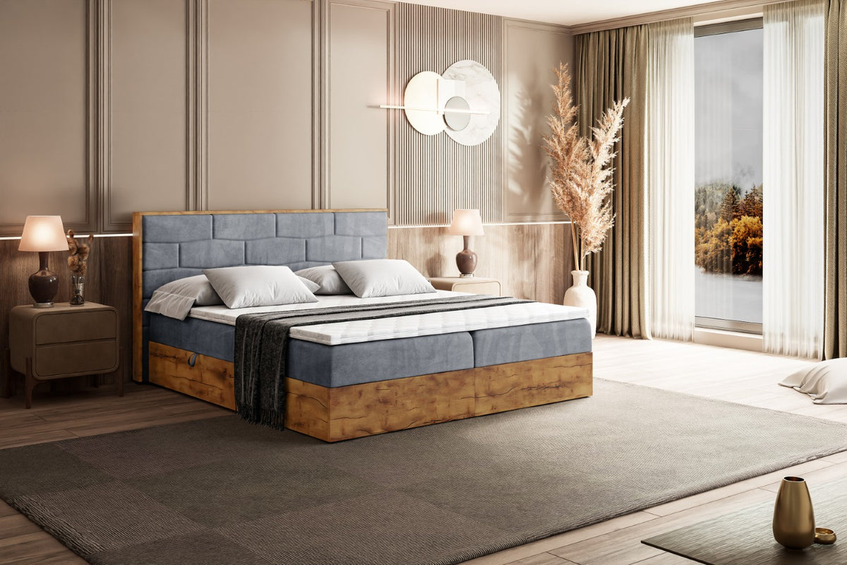 Łóżko boxspring LOLLI 8 welur
