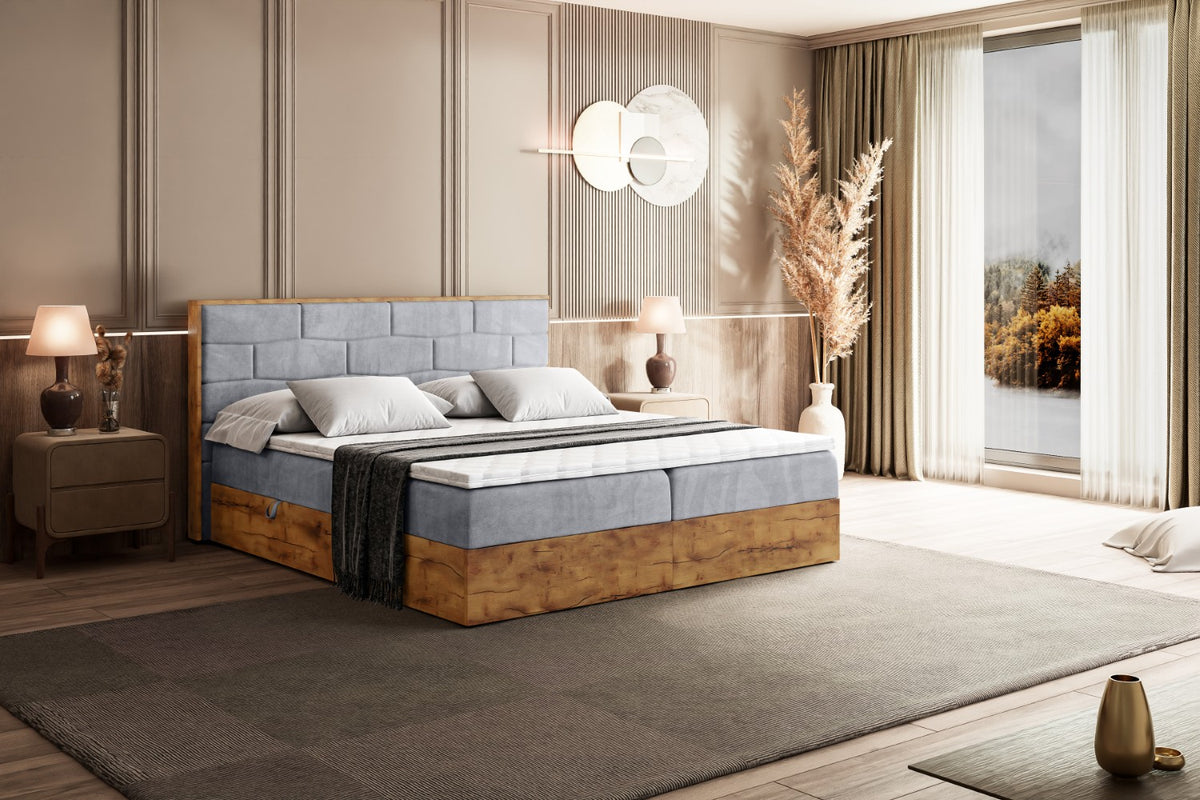 Łóżko boxspring LOLLI 8 welur