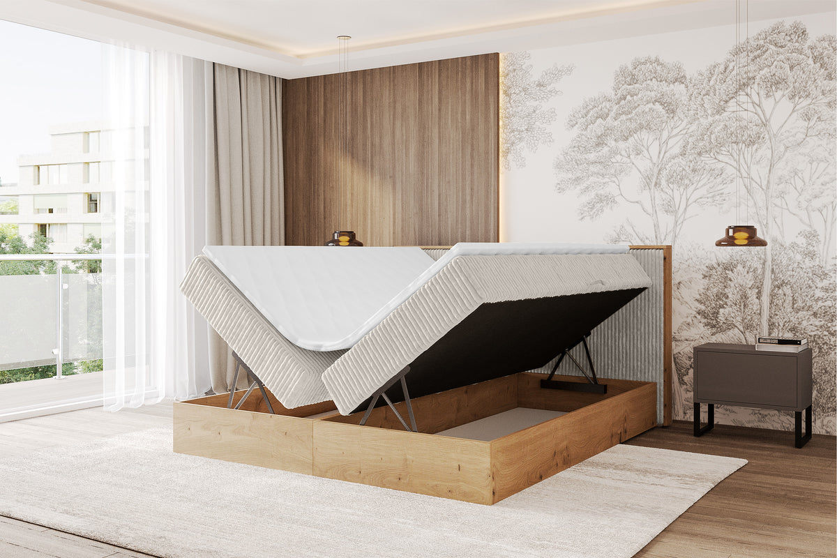 Łóżko boxspring LOLLI 9 sztruks