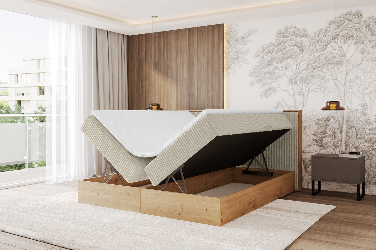 Łóżko boxspring LOLLI 9 sztruks