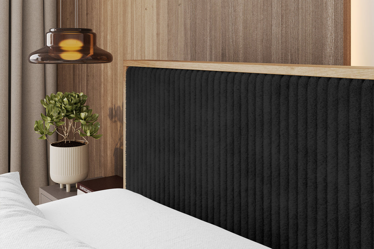 Łóżko boxspring LOLLI9-Z sztruks