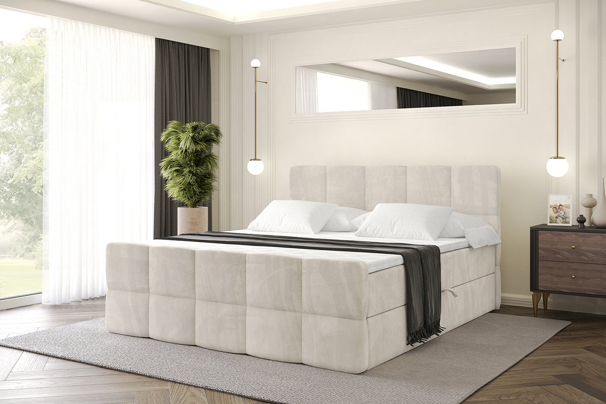 Łóżko boxspring LIRO-Z welur