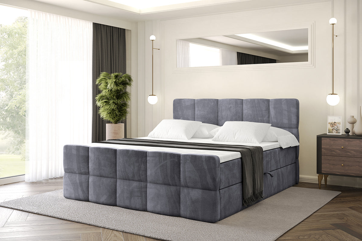 Łóżko boxspring LIRO-Z welur
