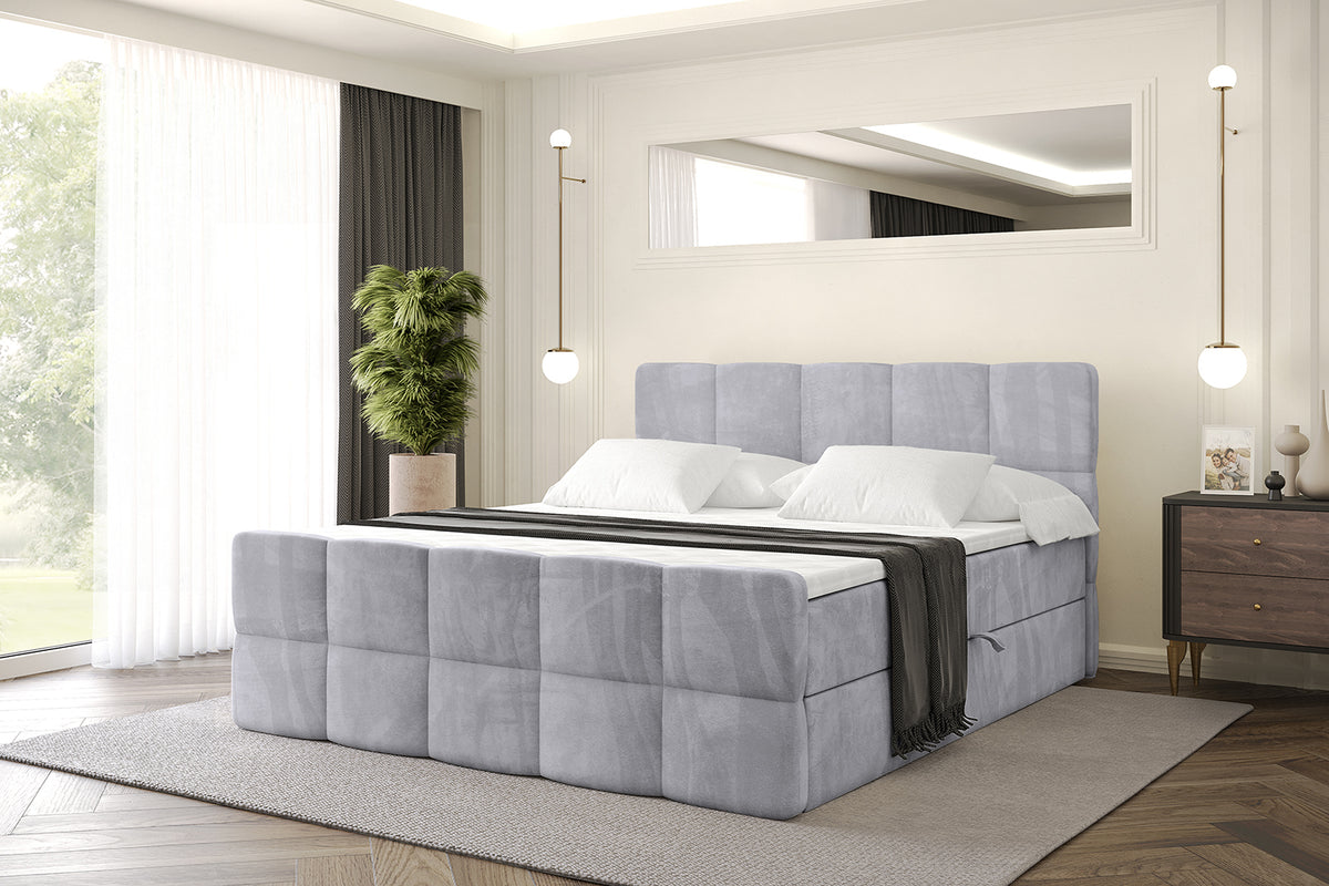 Łóżko boxspring LIRO-Z welur