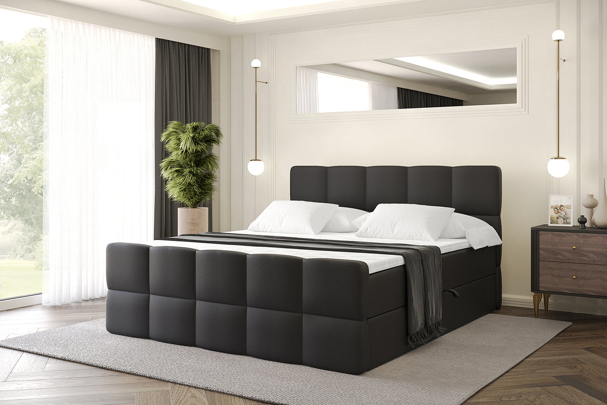 Łóżko boxspring LIRO-Z ekoskóra