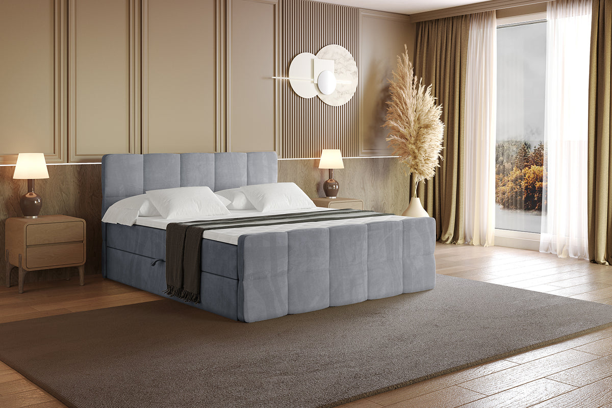 Łóżko boxspring LIRO-Z welur