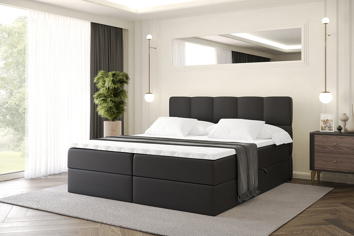 Łóżko boxspring LIRO ekoskóra