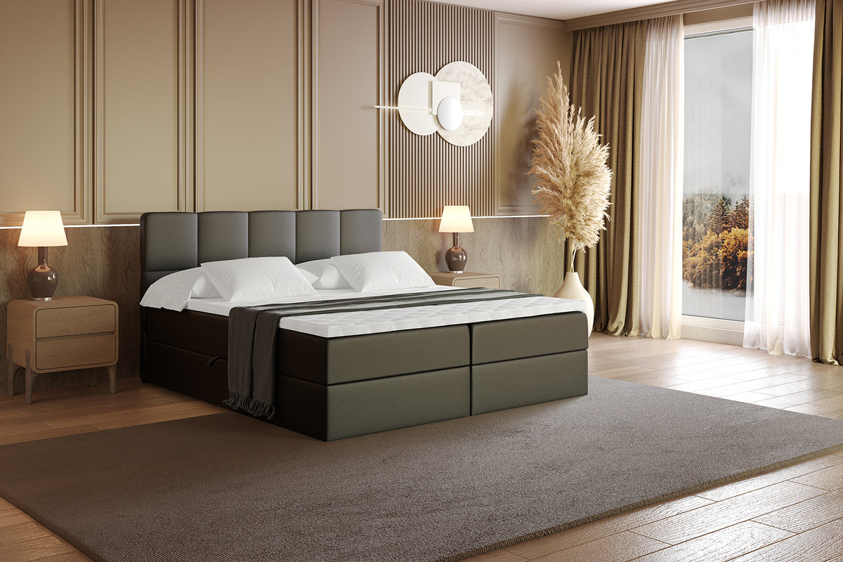 Łóżko boxspring LIRO ekoskóra