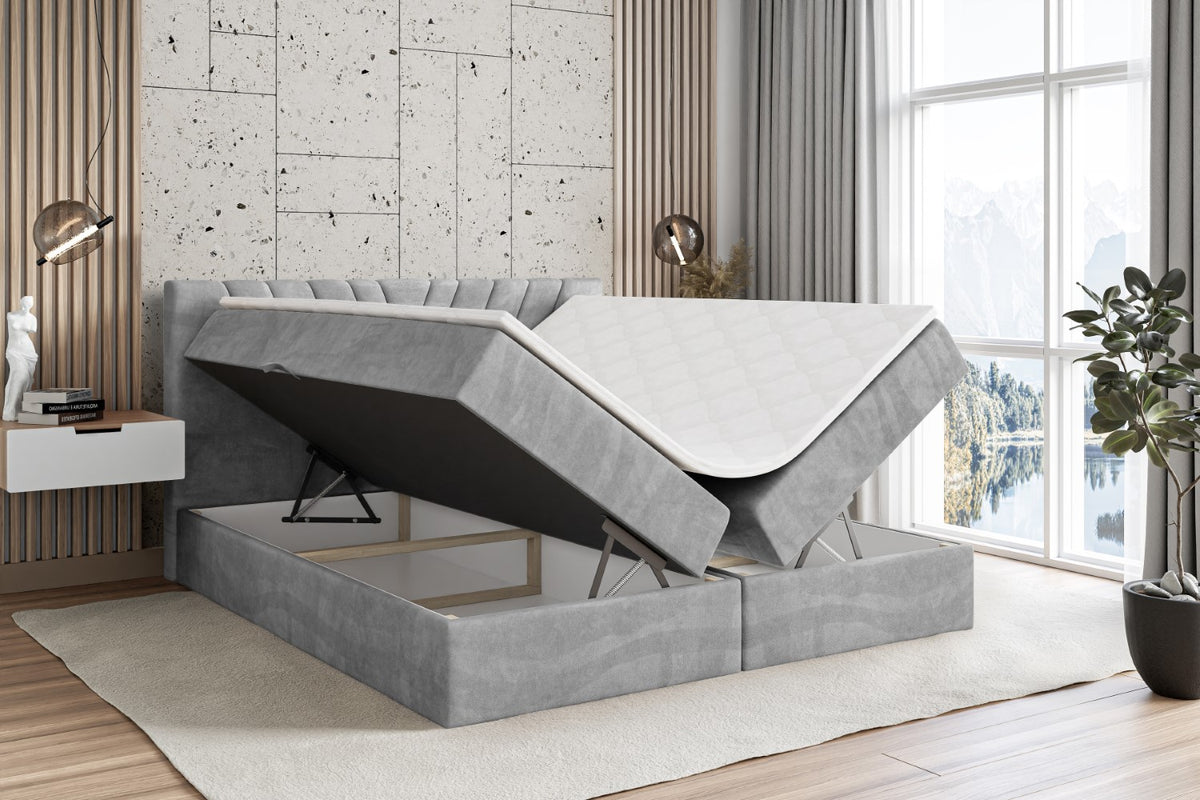 Łóżko boxspring ERNINA welur