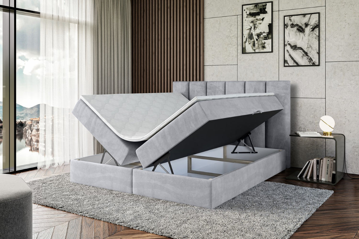 Łóżko boxspring BOXI1 welur