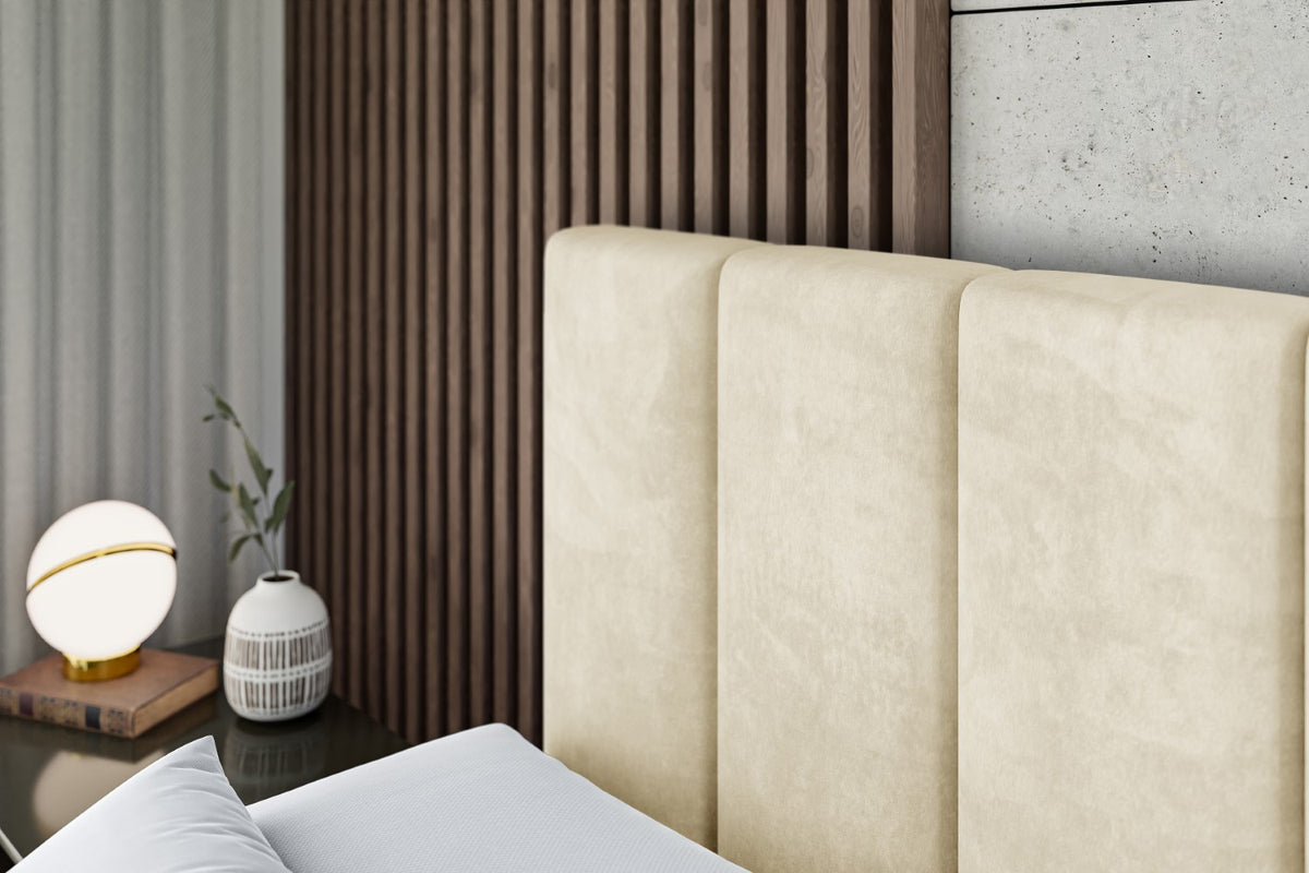 Łóżko boxspring BOXI1 welur