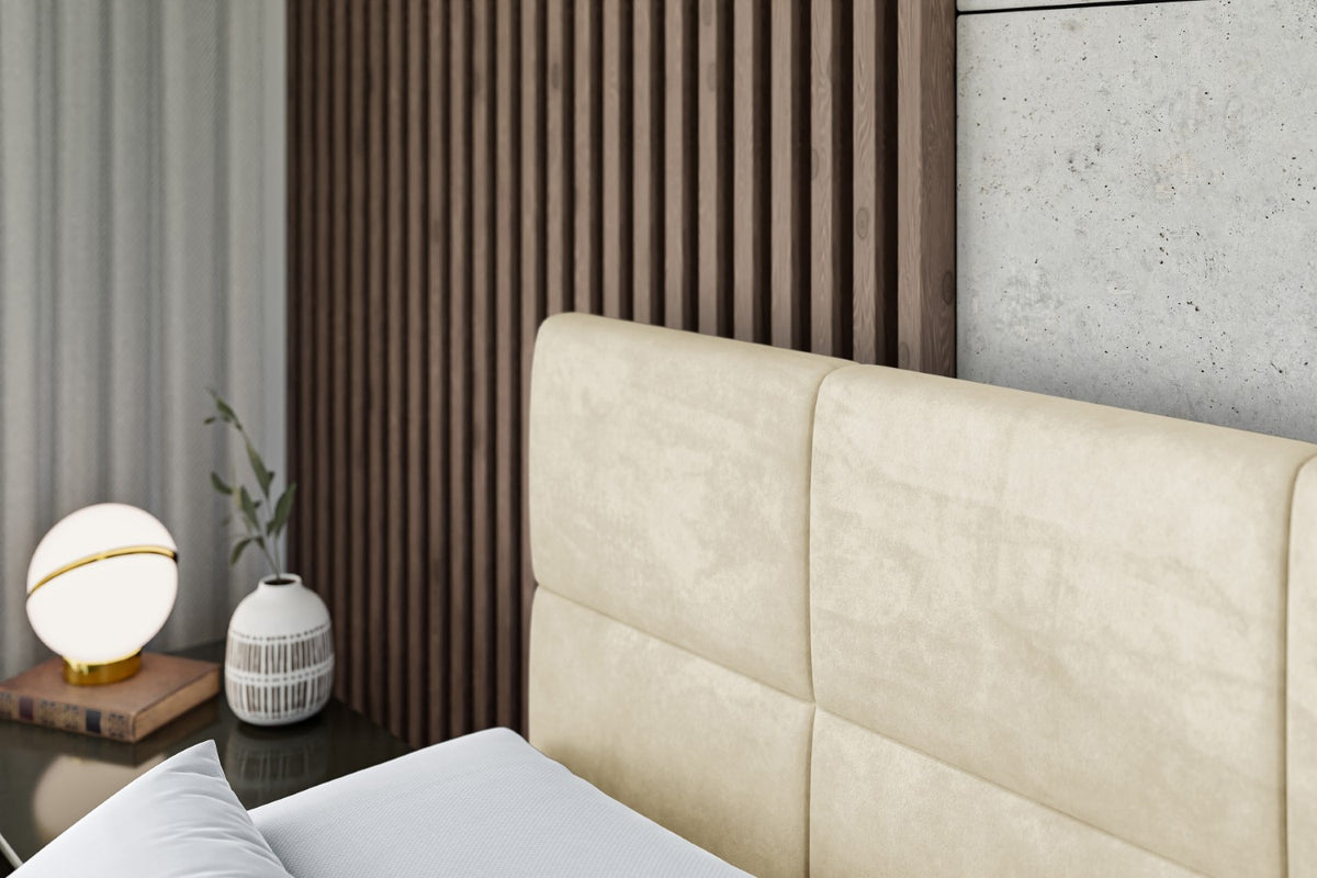 Łóżko boxspring ARDENI-Z welur