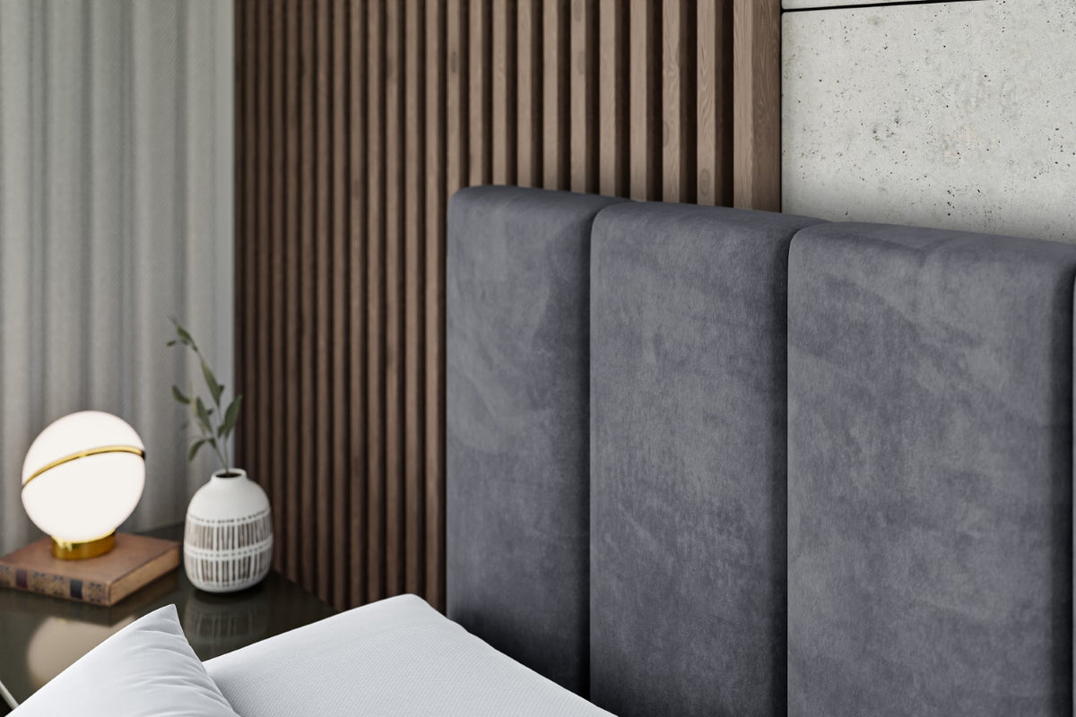 Łóżko boxspring BOXI1 welur