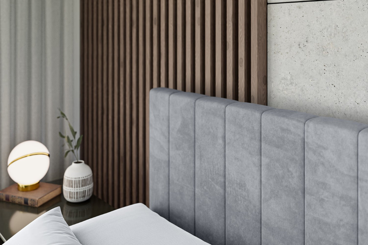 Łóżko boxspring EDITA-Z welur
