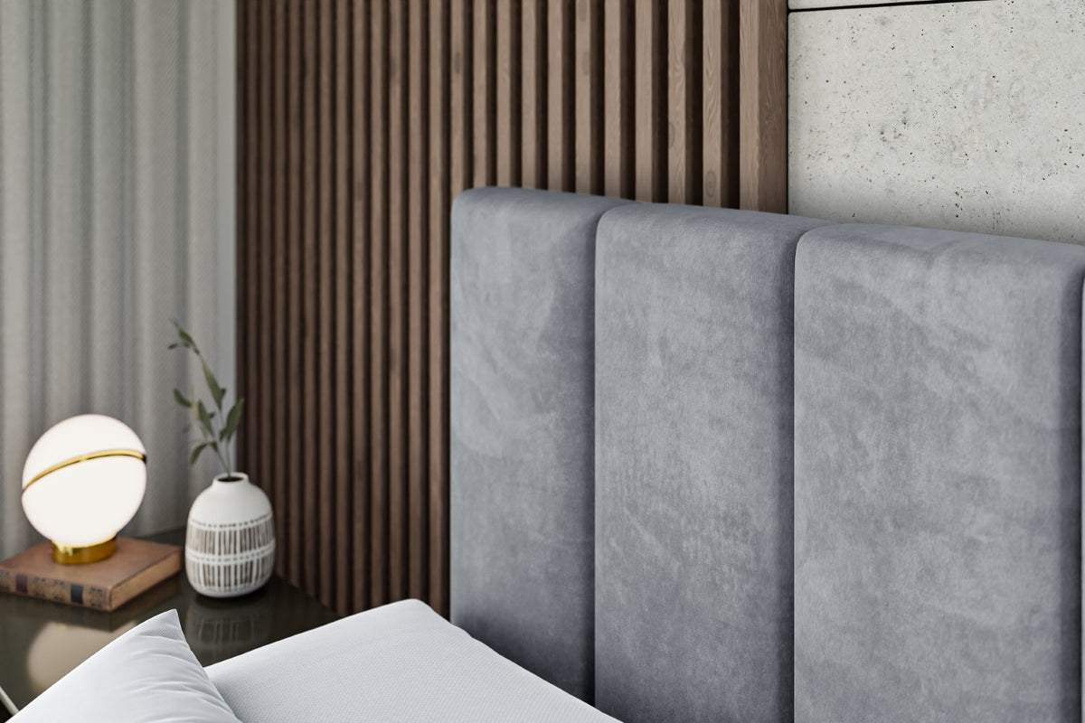 Łóżko boxspring BOXI1 welur