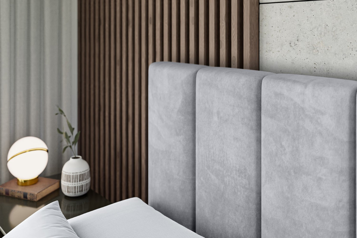 Łóżko boxspring BOXI1 welur