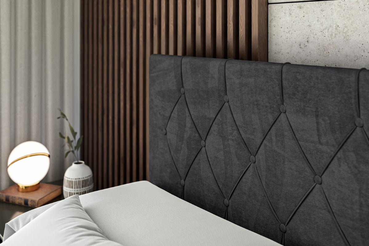 Łóżko boxspring VELANTO welur