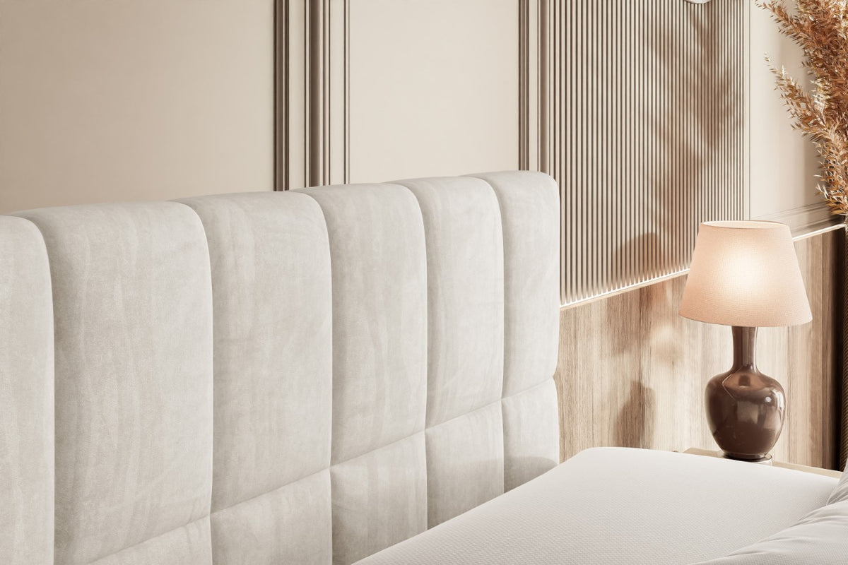 Łóżko boxspring MIAMI-Z welur