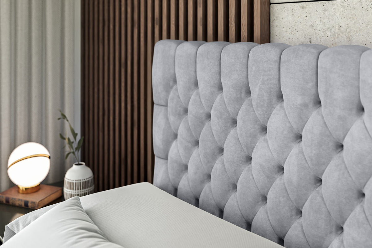 Łóżko boxspring SERENE-Z welur