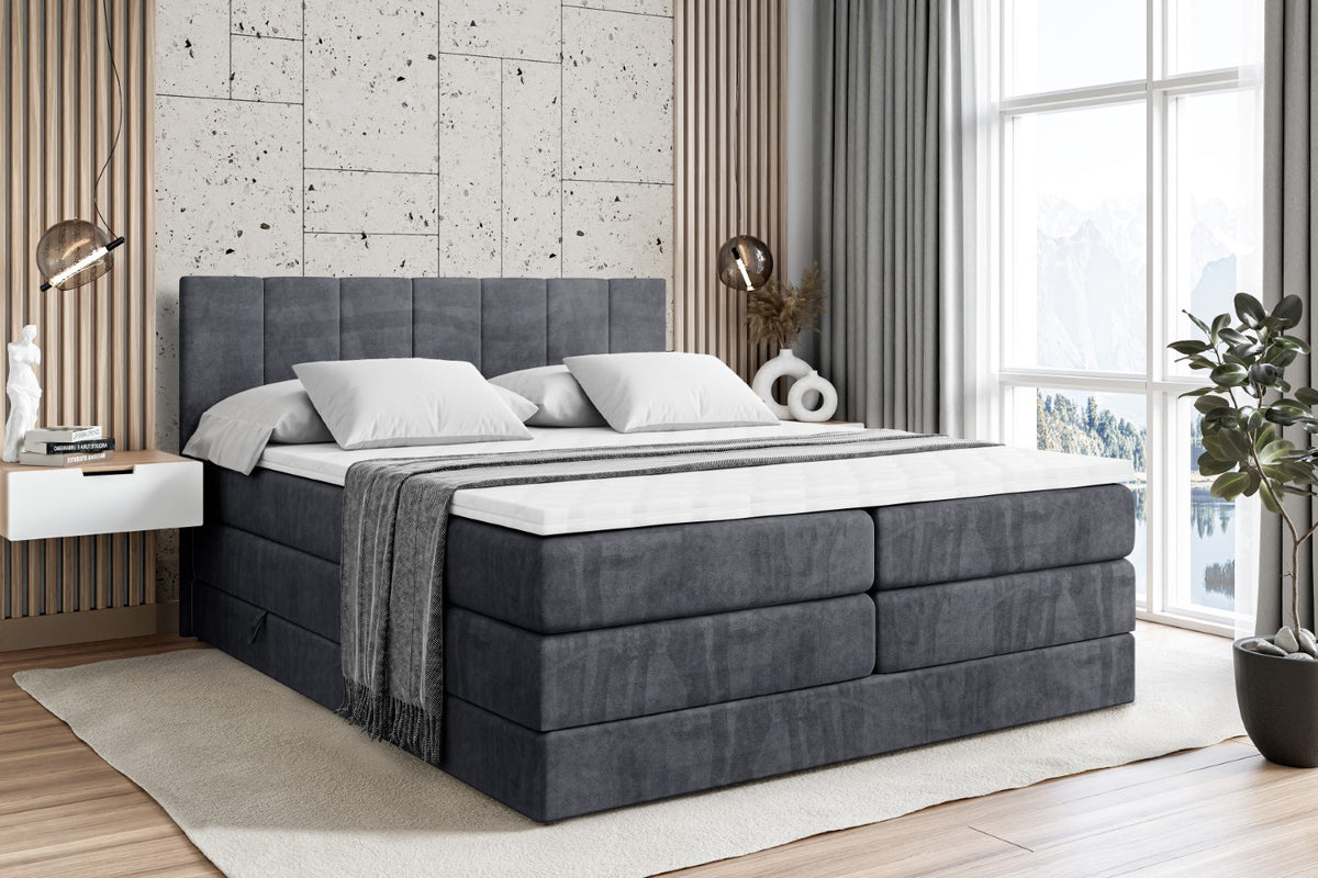 Boxspringbett MOETI KING Samt