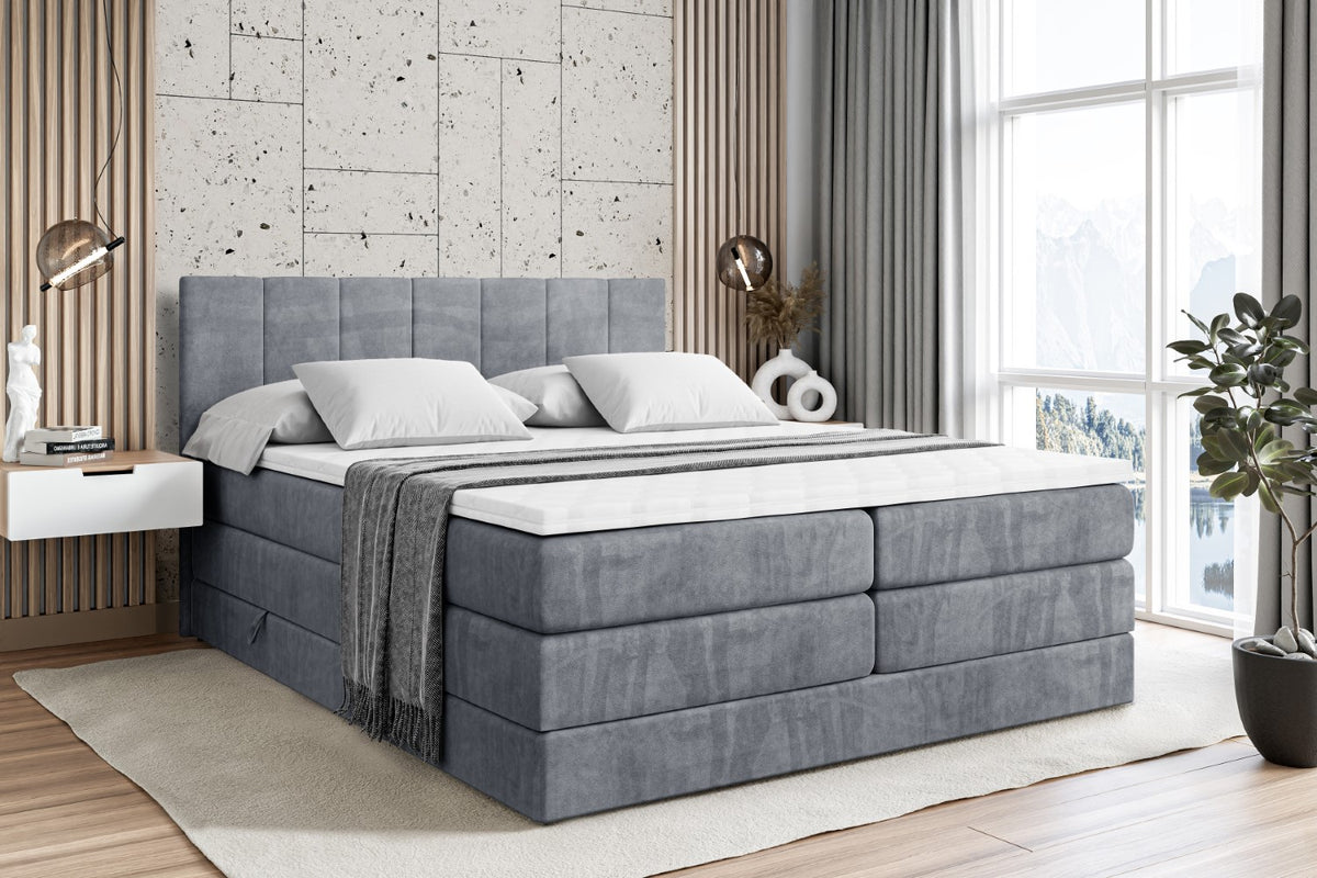 Boxspringbett MOETI KING Samt