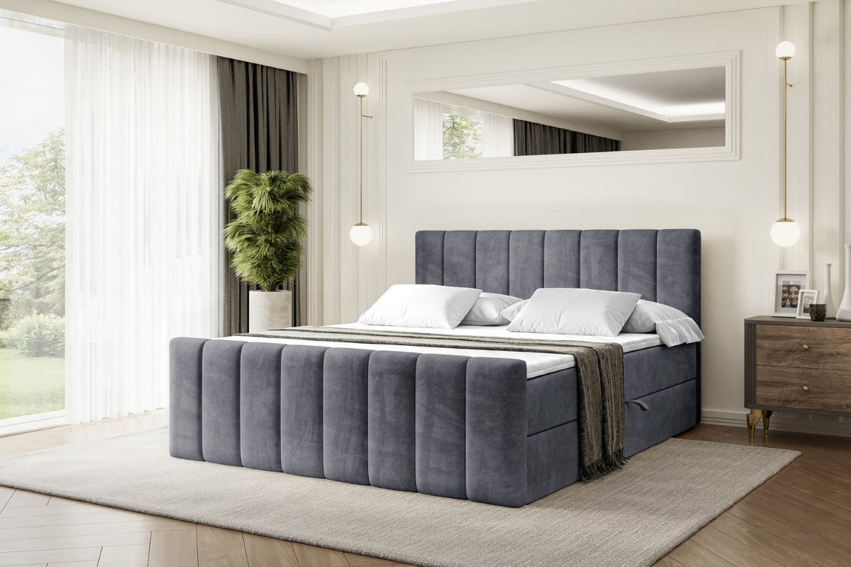 Łóżko boxspring OTTA-Z welur