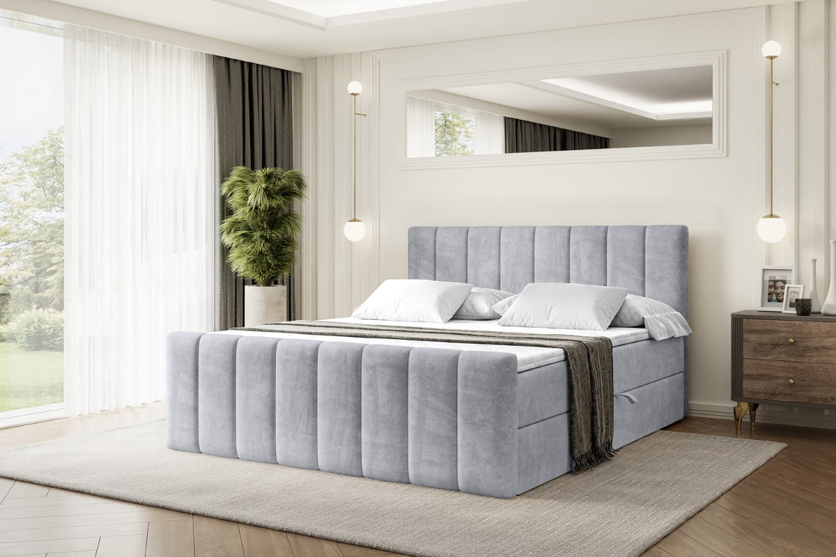 Łóżko boxspring OTTA-Z welur