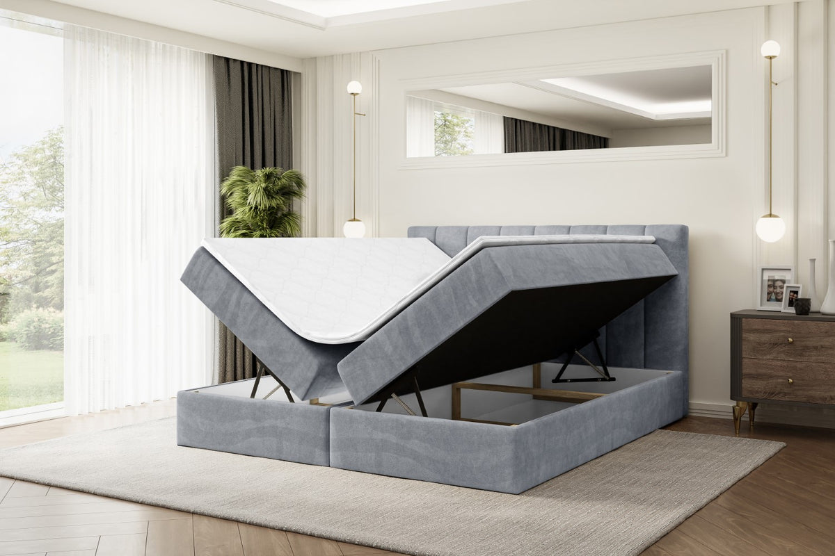 Łóżko boxspring OTTA welur