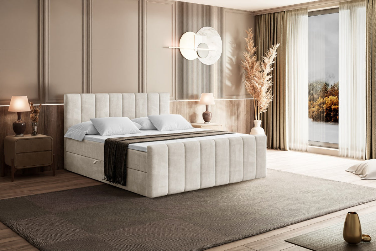 Łóżko boxspring OTTA-Z welur