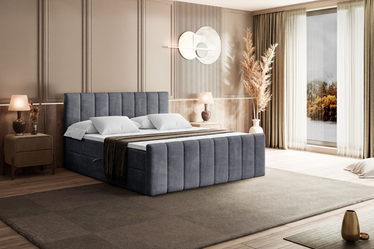 Łóżko boxspring OTTA-Z welur