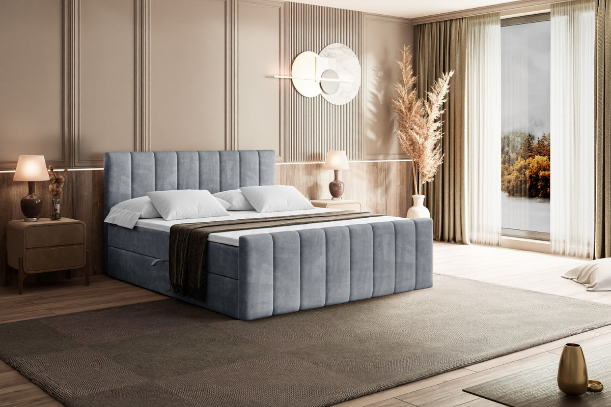 Łóżko boxspring OTTA-Z welur