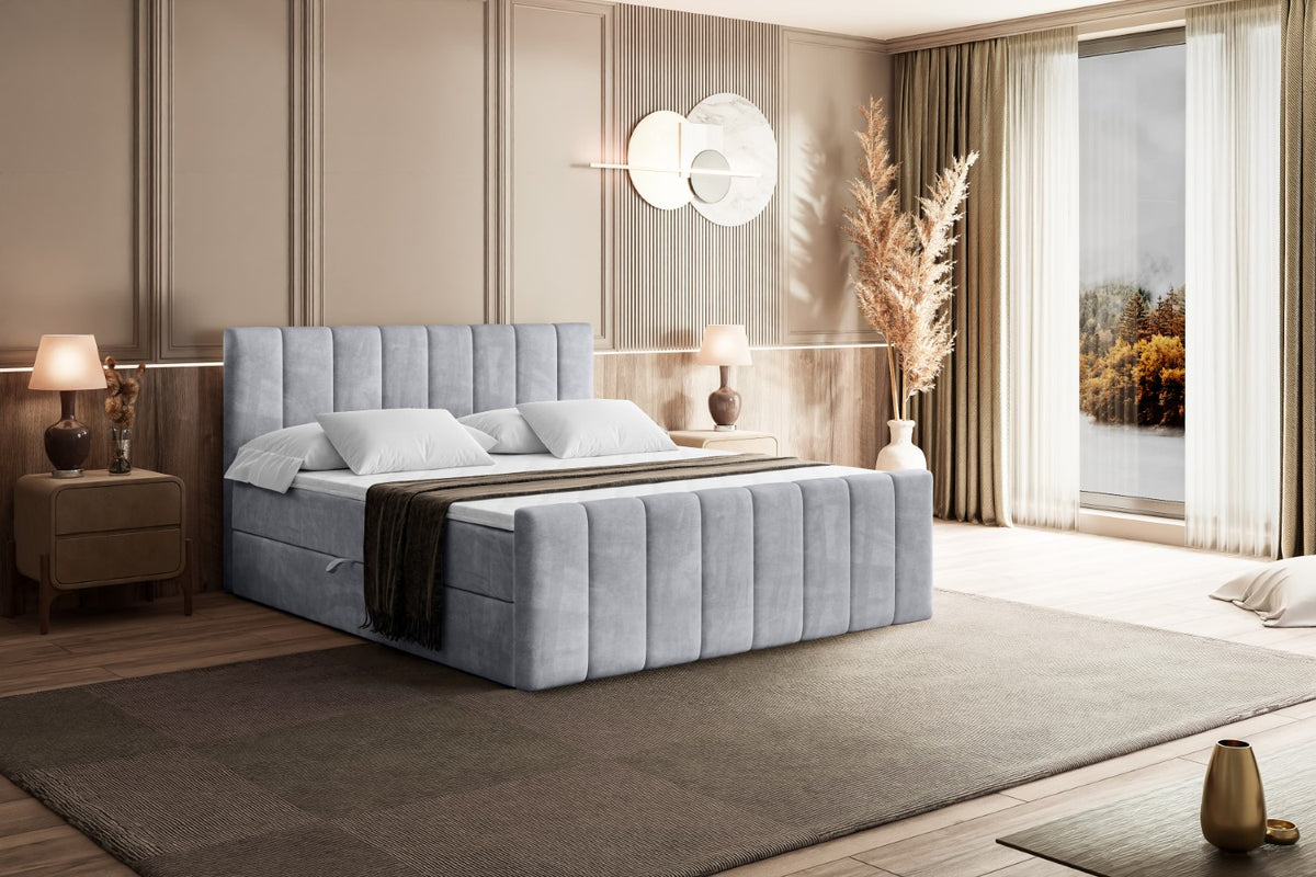 Łóżko boxspring OTTA-Z welur