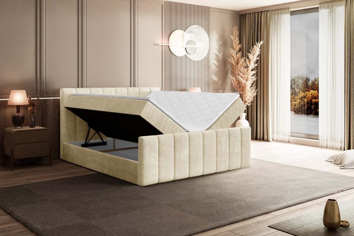 Łóżko boxspring OTTA-Z welur