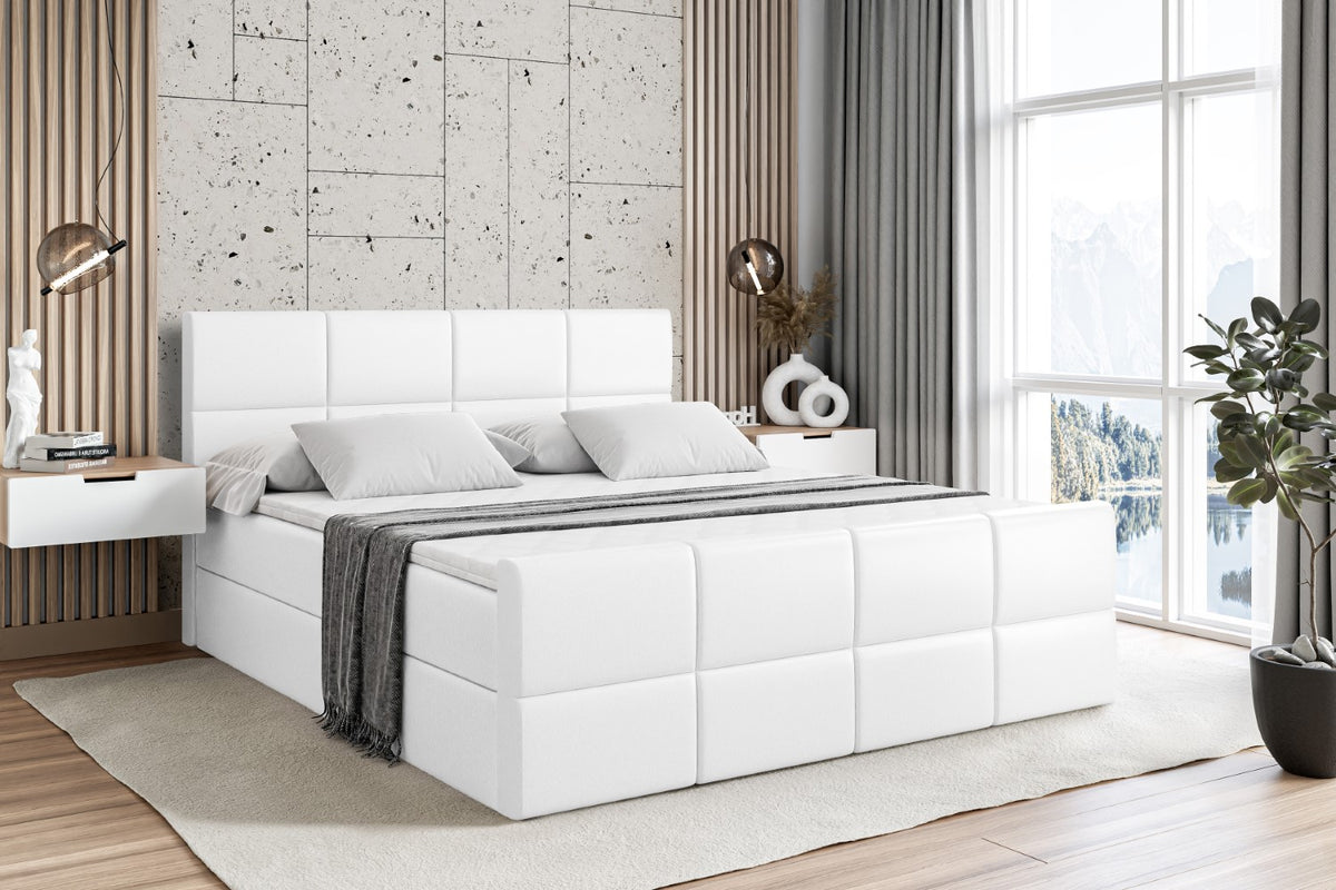 Łóżko boxspring ARDENI-Z ekoskóra