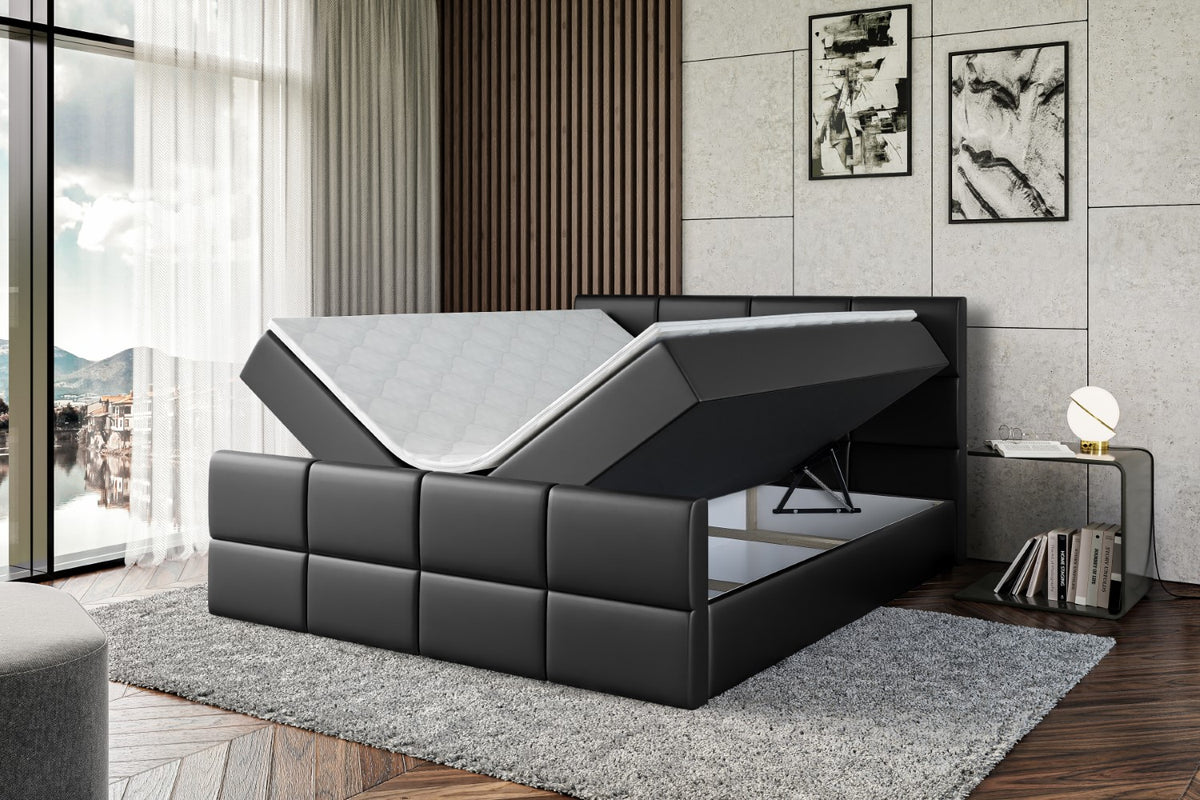 Łóżko boxspring ARDENI-Z ekoskóra