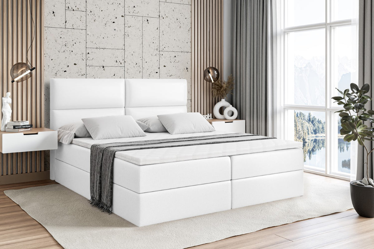 Łóżko boxspring BOXI3 ekoskóra