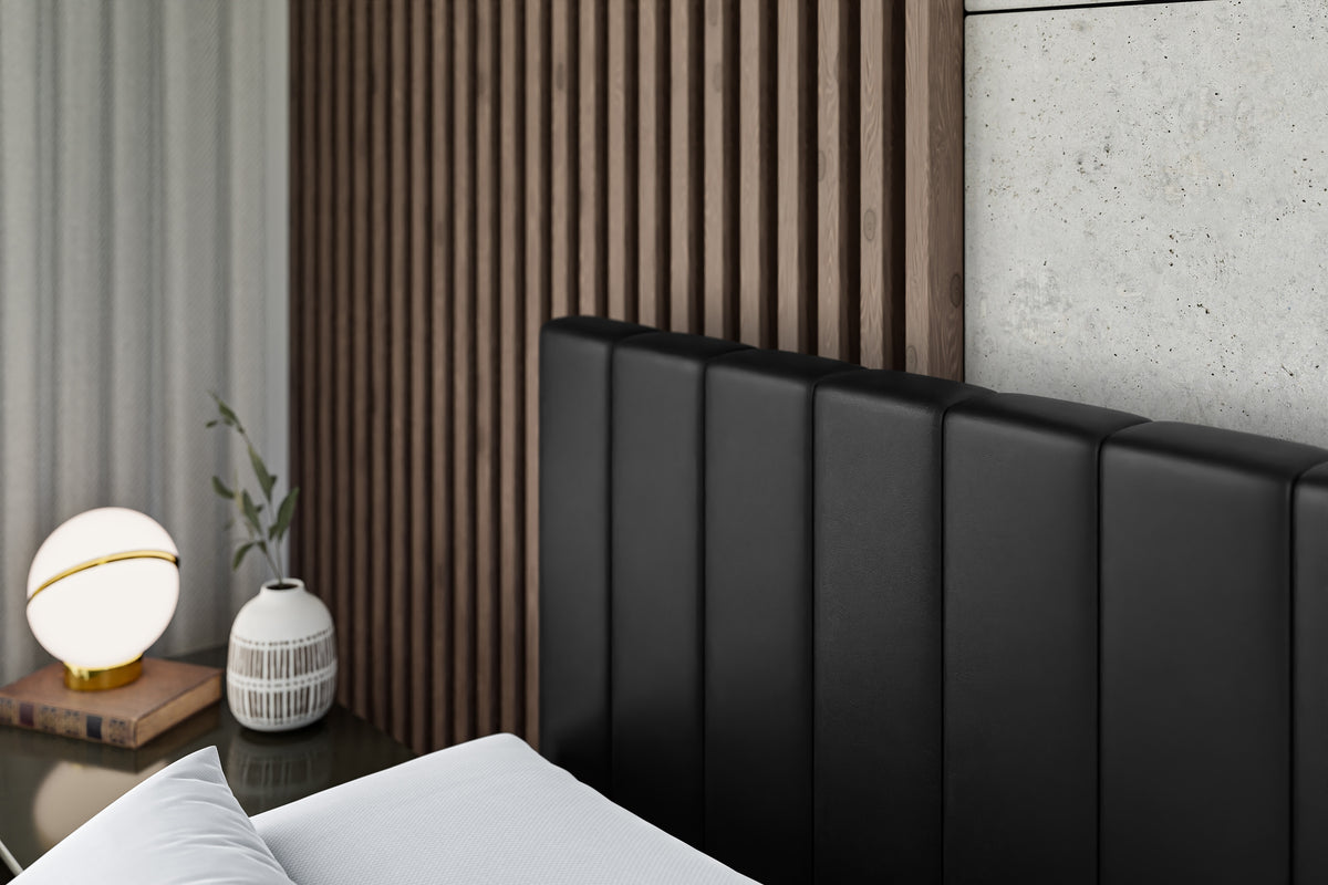Łóżko boxspring EDITA-Z ekoskóra