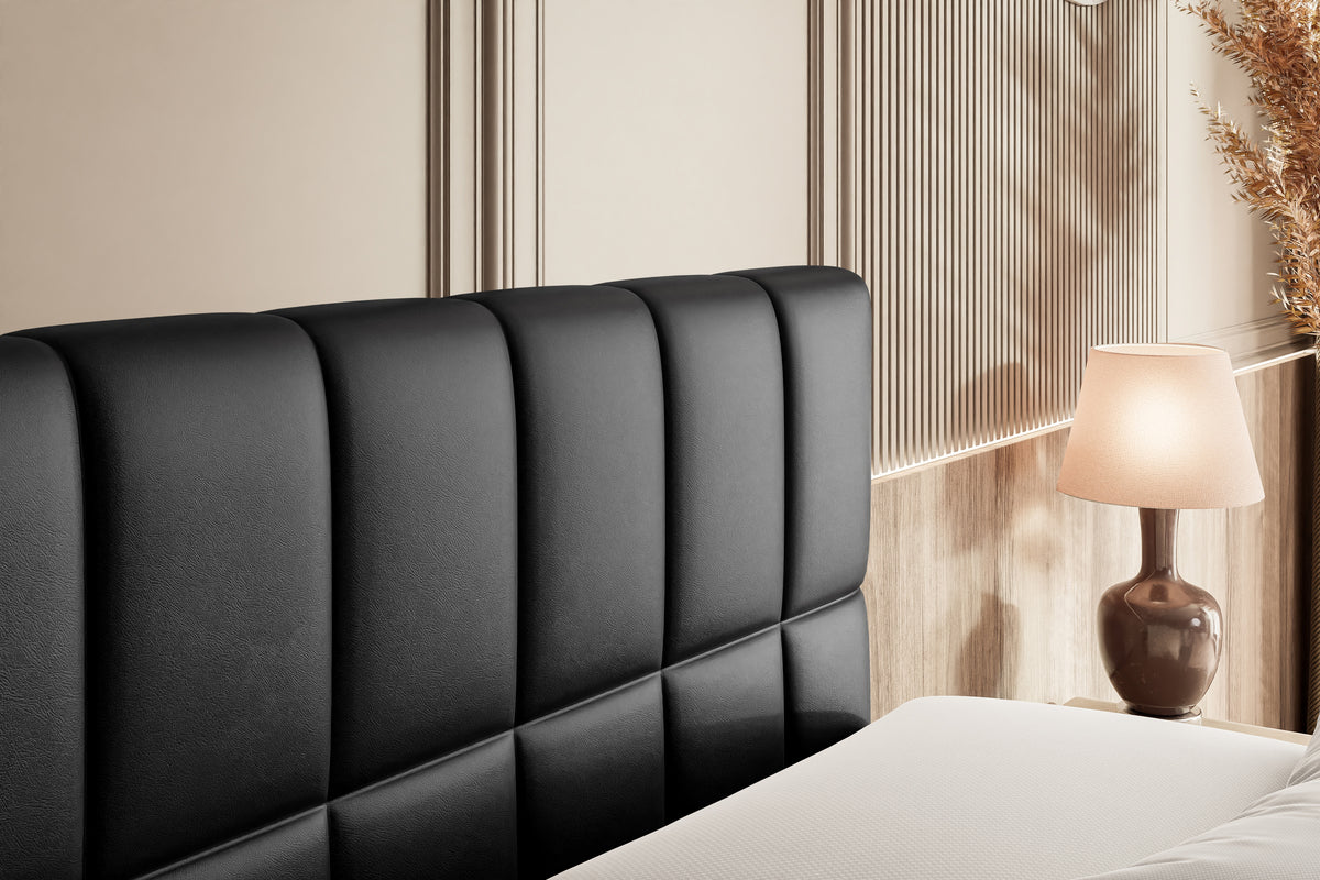 Łóżko boxspring MIAMI ekoskóra