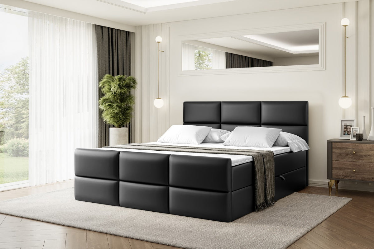 Łóżko boxspring OHIO-Z ekoskóra