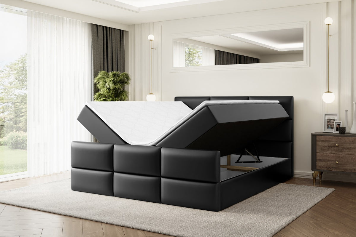 Łóżko boxspring OHIO-Z ekoskóra