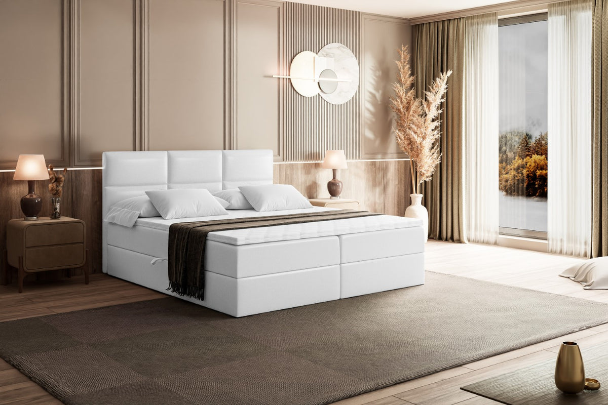 Łóżko boxspring OHIO ekoskóra